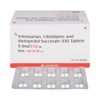 Telma LNB 10mg/50mg/40mg Tablet ER