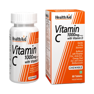 HealthAid  Vitamin C 1000 Mg Chewable Tablet