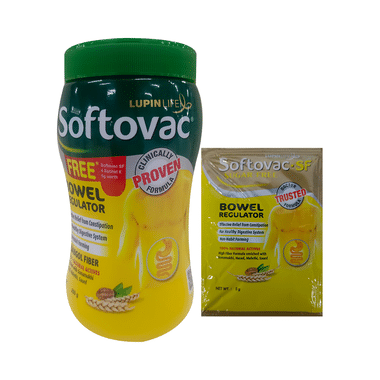 Softovac Bowel Regulator For Effective Relief From Constipation Powder Softovac-F Sugar 5 Gm Sachet Free