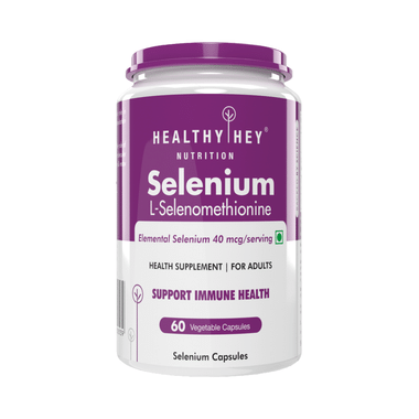 HealthyHey Nutrition Selenium 40mcg | Vegetable Capsule For Immune Health