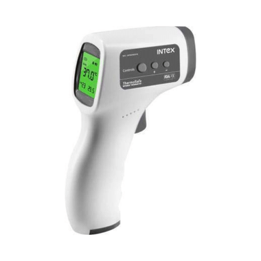 Intex Thermosafe Non-Contact Digital Infra Red Thermometer Gun White, Grey