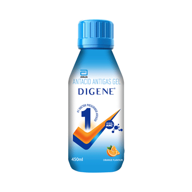 Digene Antacid Antigas Gel | For Acidity, Gas, Heartburn & Stomach Care | Flavour Orange