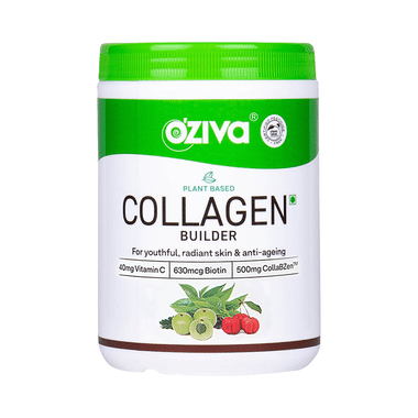 Oziva Plant Based Collagen Builder With Vitamin C & Biotin | Effervescent Tablet For Skin Health | Flavour