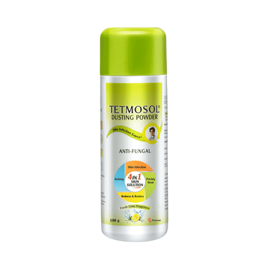 Tetmosol Anti-Fungal Dusting Powder for Skin Infection & Itching Relief | Fresh Lime Fragrance