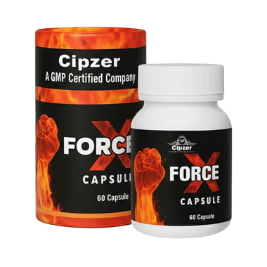 Cipzer Force X Capsule For Men | Helps Restore Sexual Stamina & Vitality, Supports Immunity Capsule