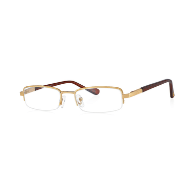 Klar Eye K 1011 Half Rim Rectangle Reading Glasses For Men And Women Rose Gold Optical Power +2