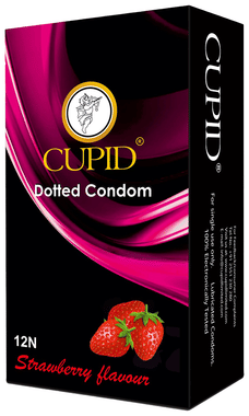 Cupid Dotted Condom Strawberry Cupid Dotted Condom Strawberry