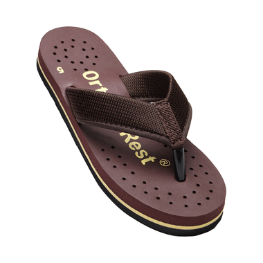 Ortho + Rest Regular Use Comfortable & Extra Soft Flip Flop Orthopedic Slippers For Women Maroon 7