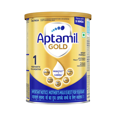 Aptamil Gold Stage 1 Infant Formula With Prebiotic | Powder For Babies Up To 6 Months