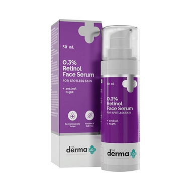 The Derma Co 0.3% Retinol Night Face Serum | For Spotless Skin