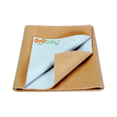 Oyo Baby Bed Protector Dry Sheet Single Bed Beige