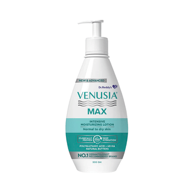 Venusia Max Intensive Moisturizing Lotion | Paraben, Alcohol and Mineral Oil Free | For All Skin Types | Derma Care