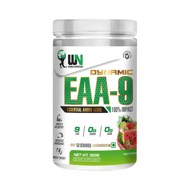 WN World Nutrition Dynamic EAA 9 Essential Amino Acids Powder Fruit Punch