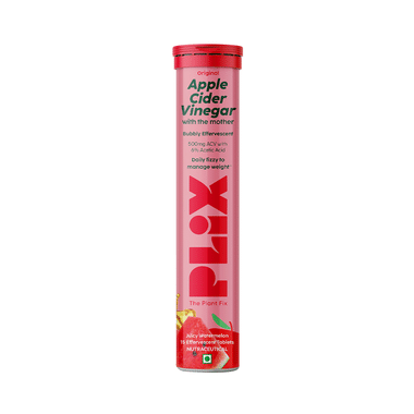 Plix Original Apple Cider Vinegar With The Mother Effervescent Tablet (15 Each) Juicy Watermelon