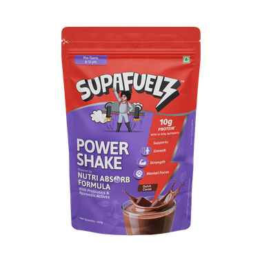 Supafuelz Power Shake Pre Teens 8-12 yrs Dutch Cocoa