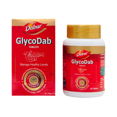 Dabur Glycodab Ayurvedic Tablets | For Blood Sugar Management & Metabolism