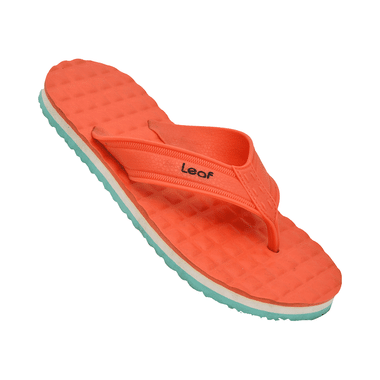 Leaf Footwear Cloud Comfort Orthopaedic Slippers Peach Green 10