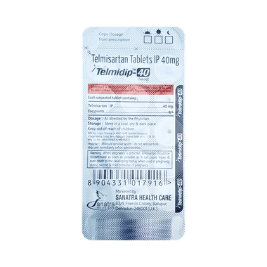 Telmidip 40mg Tablet