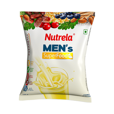 Patanjali Nutrela Men's Superfood With Protein For Digestion & Immunity | Flavour Powder Vanilla