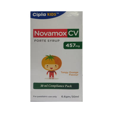 Novamox CV Forte Syrup Tangy Orange