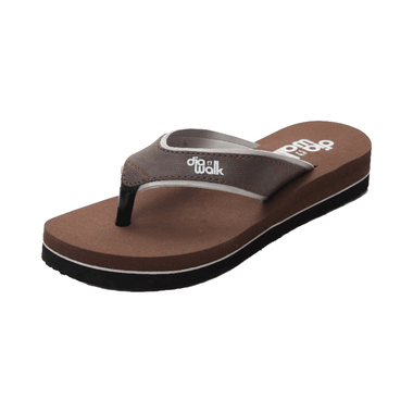 Diawalk DPL 001 Diabetic & Orthopedic Slippers for Women Brown 11