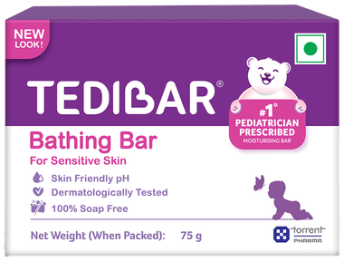 Tedibar Baby Bathing Bar for Sensitive Skin | Soap Free