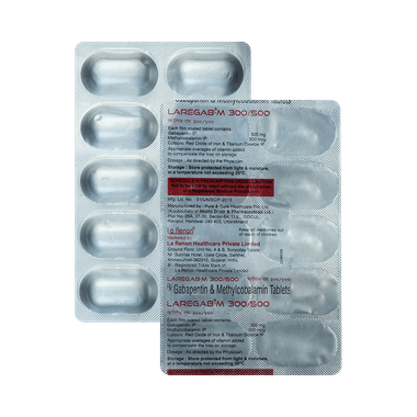 Laregab M 300mg/500mcg Tablet