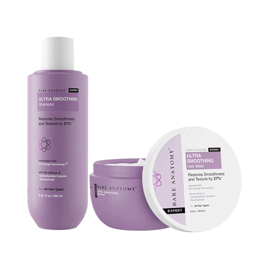 Bare Anatomy Ultra Smoothing Shampoo (250ml) & Hair Mask Ultra Smoothing (250gm)