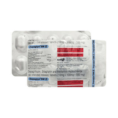 dapaGLYN SM 100/500 Tablet ER