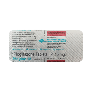 Pioglaz 15mg Tablet
