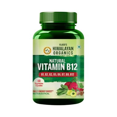 Vlado's Himalayan Organics Plant Based Vitamin B12 Natural Vegetarian Capsule