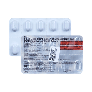 Cospiaq Met 12.5mg/500mg Tablet