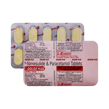 Dolide Plus 100mg/325mg Tablet