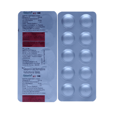 Gabantin NT 100mg/10mg Tablet