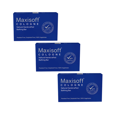 Maxisoft Cologne Bathing Bar (75gm Each)