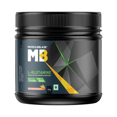 MuscleBlaze Micronized L-Glutamine  | For Muscle Growth, Recovery & Immunity | Powder Fruit Punch