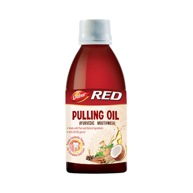 Dabur Red Pulling Oil Ayurvedic Mouth Wash | For Complete Oral Care