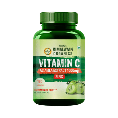 Vlado's Himalayan Organics Vitamin C As Amla Extract  1000mg Tablet For Immnunity & Skin Care Tablet