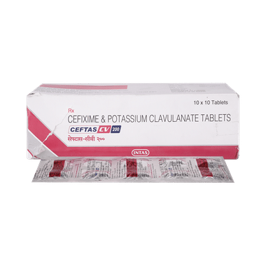 Ceftas CV 200 mg/125 mg Tablet