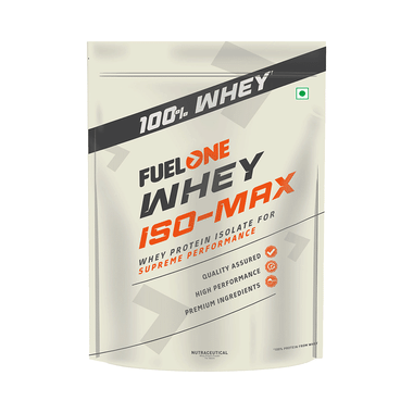 Fuel One Whey Iso-Max Protein Isolate | No Added Sugar | Powder Unflavored