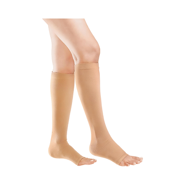 ActiLEGS Class III Medical Compression Stocking Open Toe Knee Length Small Skin Colour