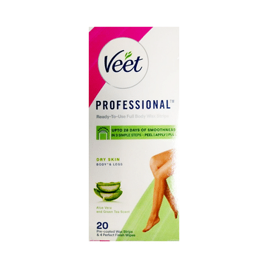 Veet Professional Wax Strip For Dry Skin