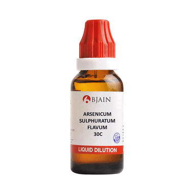 Bjain Arsenicum Sulphuratum Flavum Dilution 30C