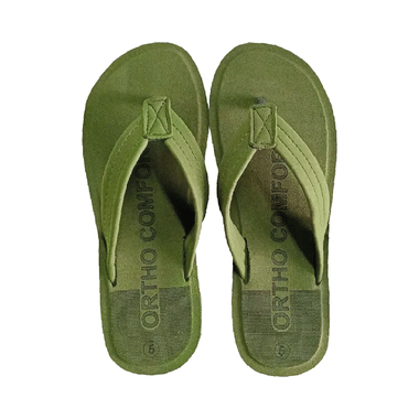 Tata 1mg Ortho Slippers - Women Size 6 Olive Green