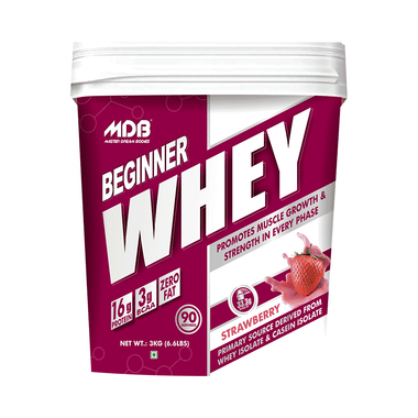 MDB Master Dream Bodies Beginner Protein 16g Whey Isolate Strawberry