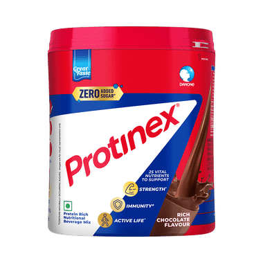 Protinex High Quality Protein | Nutritional Drink for Immunity & Strength | Zero Added Sugar Rich Chocolate Powder