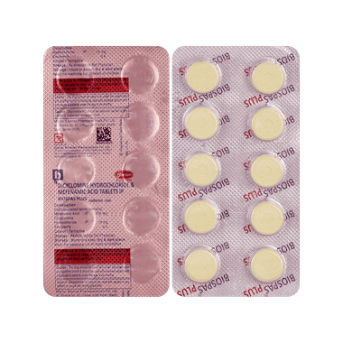 Biospas Plus 10mg/250mg Tablet