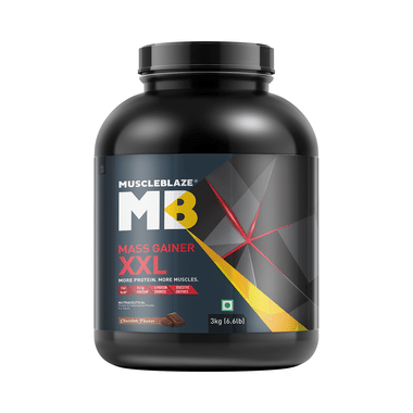 MuscleBlaze Mass Gainer XXL | With Digestive Enzymes | For Muscle Mass | Chocolate Flavour | Nutrition Booster