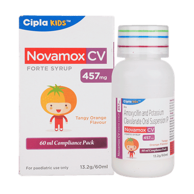 Novamox CV Forte Syrup Tangy Orange