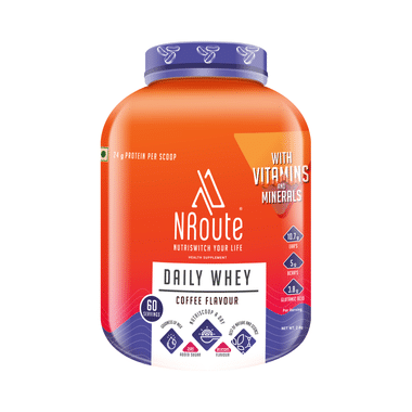 Nroute Daily Whey Protein Powder Coffee